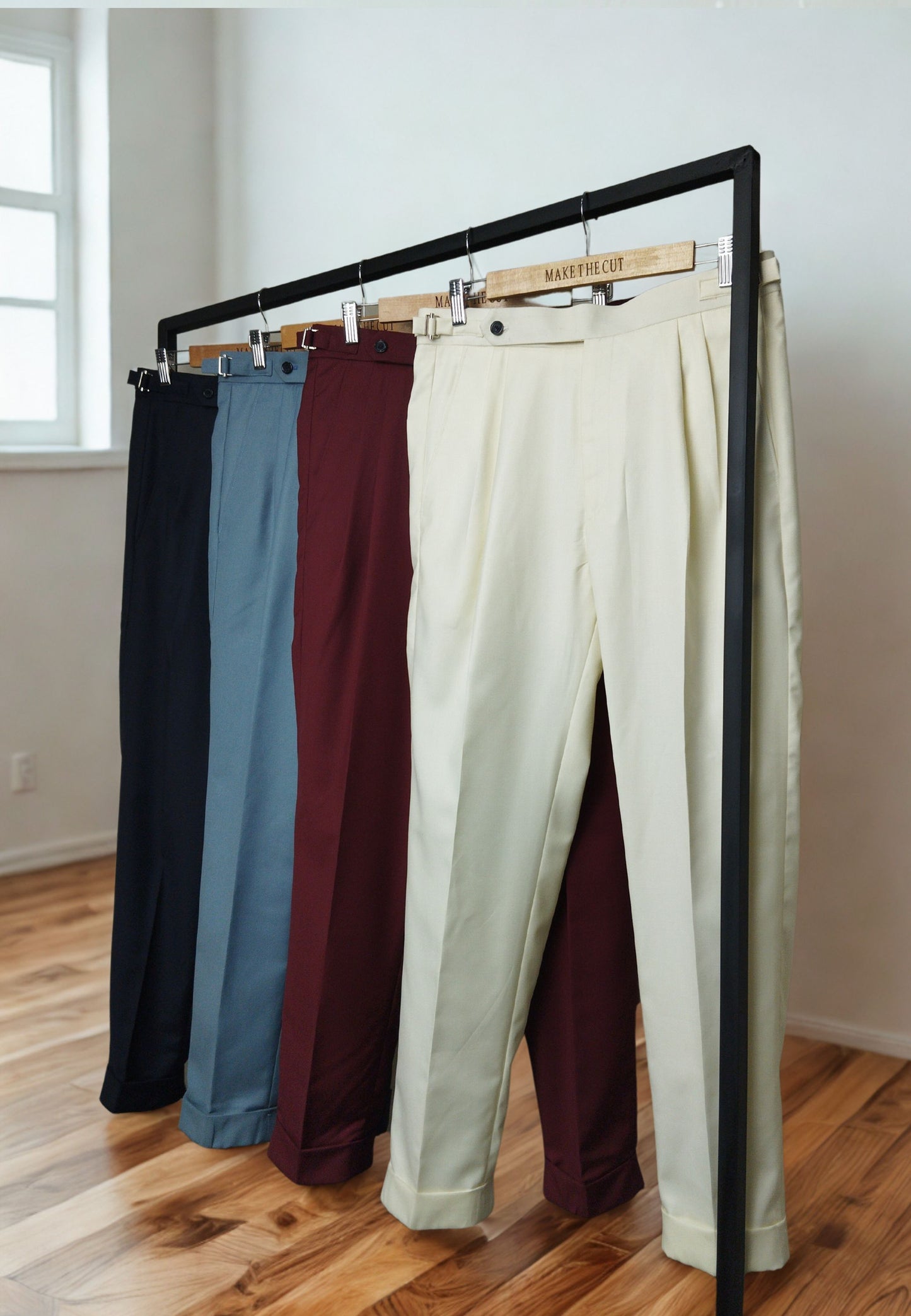 MARCO- Maroon Italian Trousers