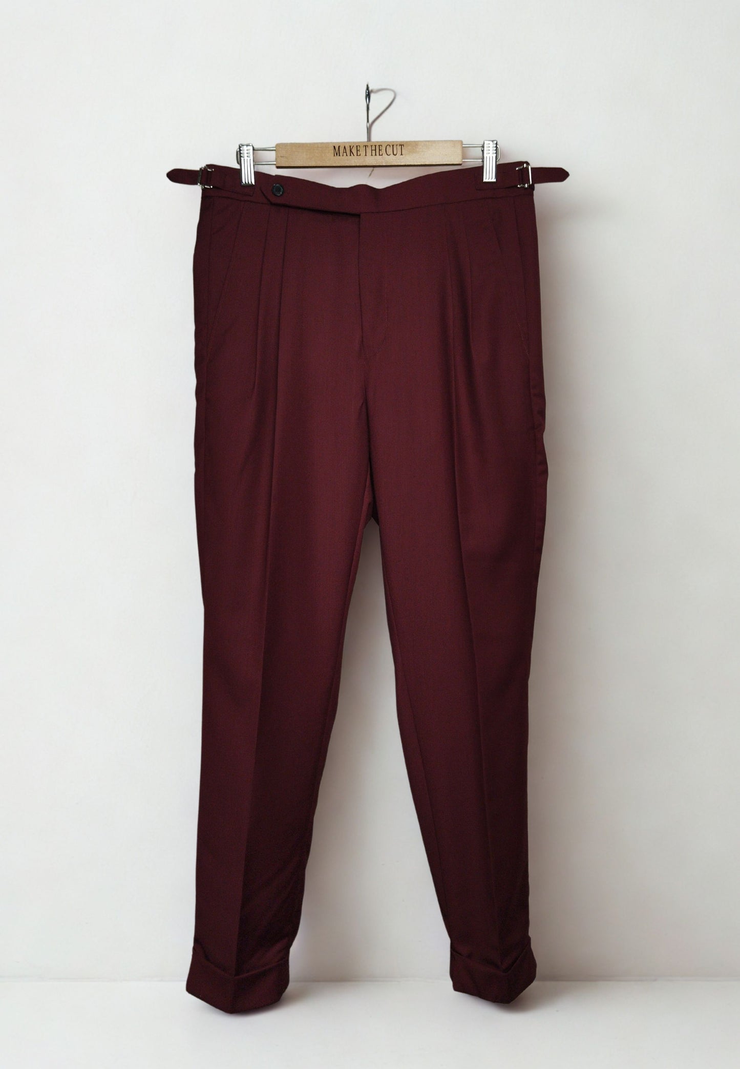 MARCO- Maroon Italian Trousers
